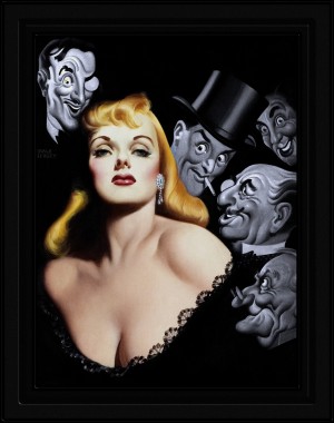 Gentlemen Prefer Blondes by Earle Kulp Bergey Art Deco Old Masters Vintage Art Reproduction